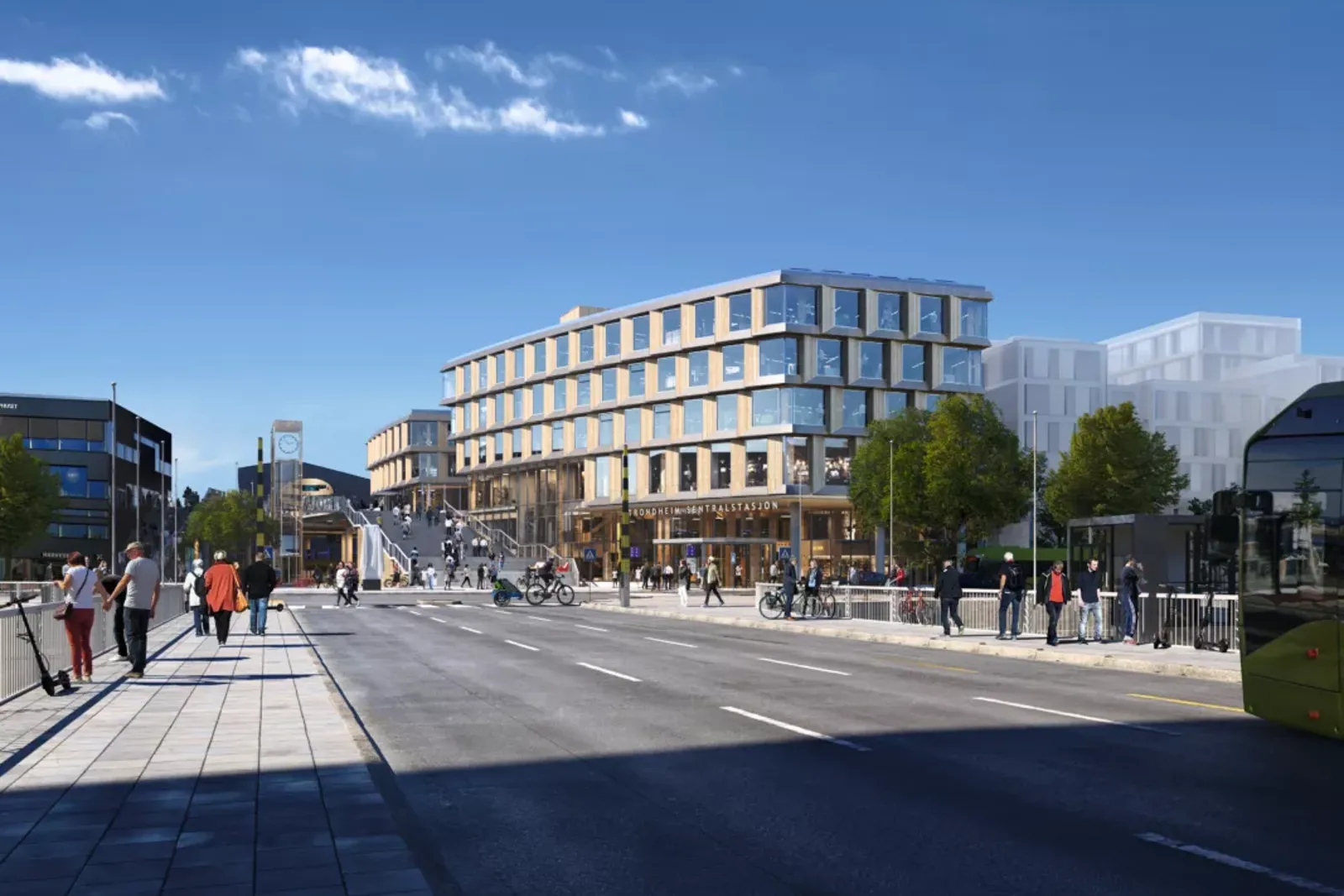 Nye Trondheim S blir en moderne og åpen bydel