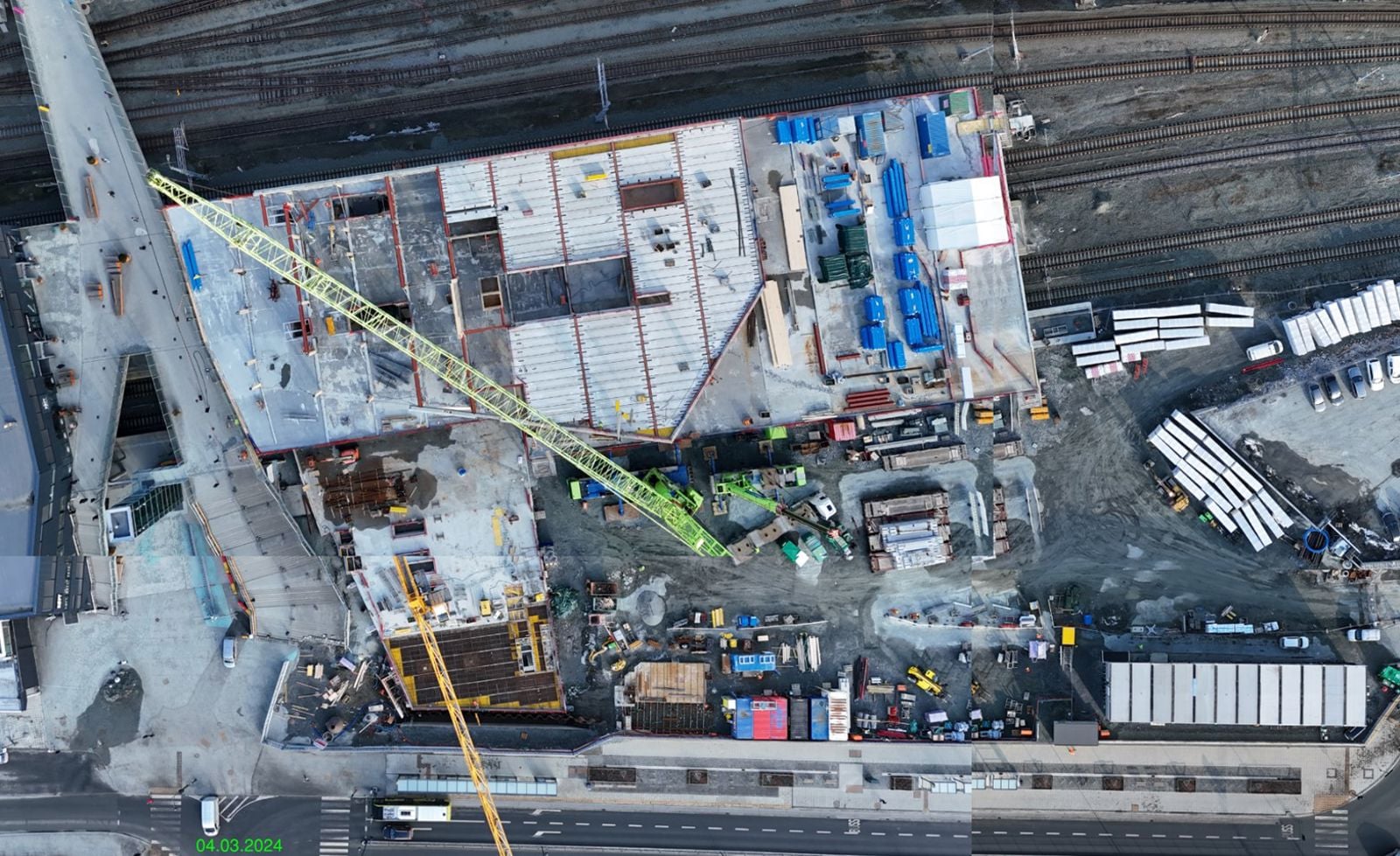 Oversikt over byggeplassen